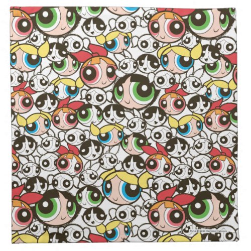 Powerpuff Girls Face Pattern Cloth Napkin