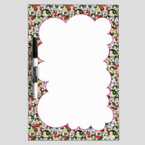Powerpuff Girls Face Pattern Dry Erase Board