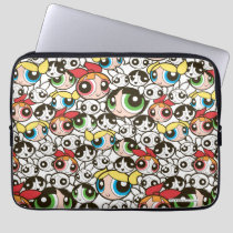 Powerpuff Girls Face Pattern Laptop Sleeve