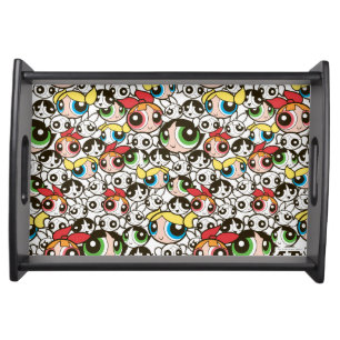 Powerpuff Girls Face Pattern Serving Tray