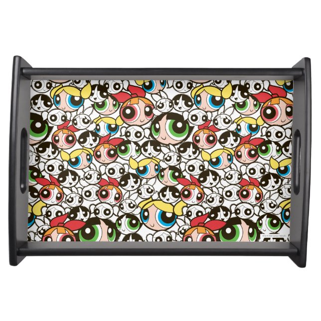 Powerpuff Girls Face Pattern Serving Tray (Front)