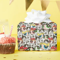 Powerpuff Girls Face Pattern Wrapping Paper