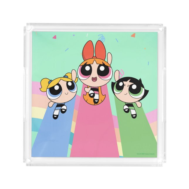Powerpuff Girls Fly High Acrylic Tray (Front)