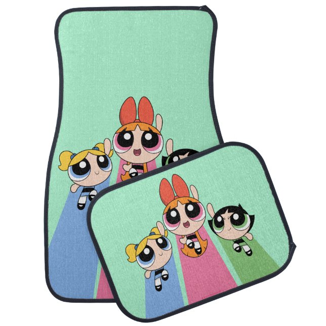 Powerpuff Girls Fly High Car Floor Mat (Set)