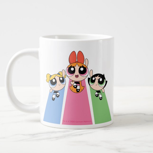 Powerpuff Girls Fly High Giant Coffee Mug (Left)