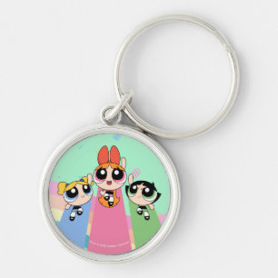 Powerpuff Girls Fly High Keychain