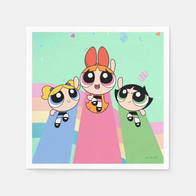 Powerpuff Girls Fly High Napkins (Front)