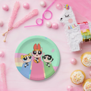 Powerpuff Girls Fly High Paper Plates