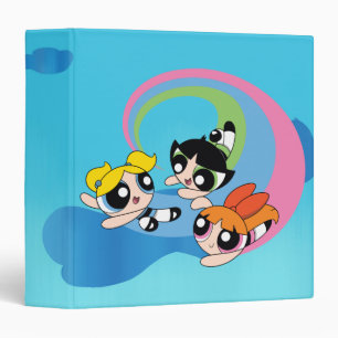 Powerpuff Girls Fly Through The Sky 3 Ring Binder