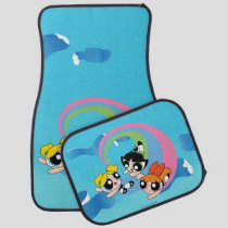 Powerpuff Girls Fly Through The Sky Car Floor Mat