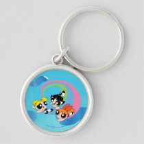 Powerpuff Girls Fly Through The Sky Keychain
