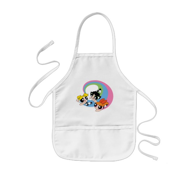 Powerpuff Girls Fly Through The Sky Kids' Apron (Front)