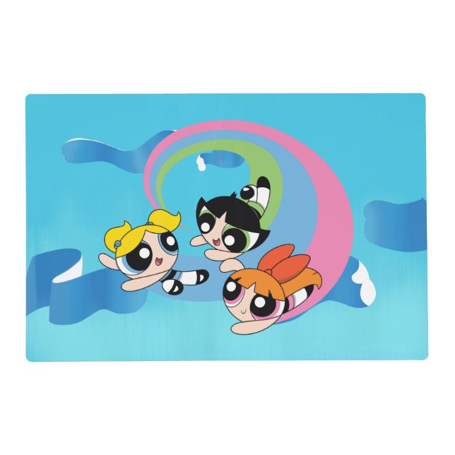 Powerpuff Girls Fly Through The Sky Placemat (Front)