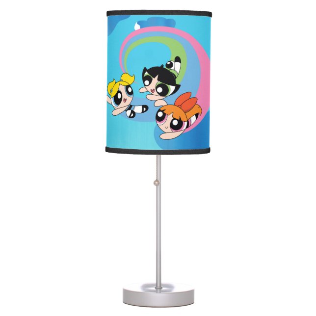 Powerpuff Girls Fly Through The Sky Table Lamp (Front)
