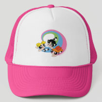 Powerpuff Girls Fly Through The Sky Trucker Hat