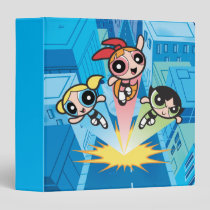 Powerpuff Girls Launch Into The Air 3 Ring Binder