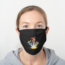 Powerpuff Girls Launch Into The Air Black Cotton Face Mask