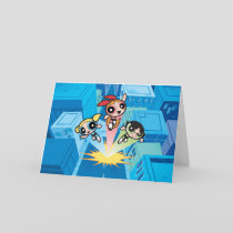 Powerpuff Girls Launch Into The Air Card