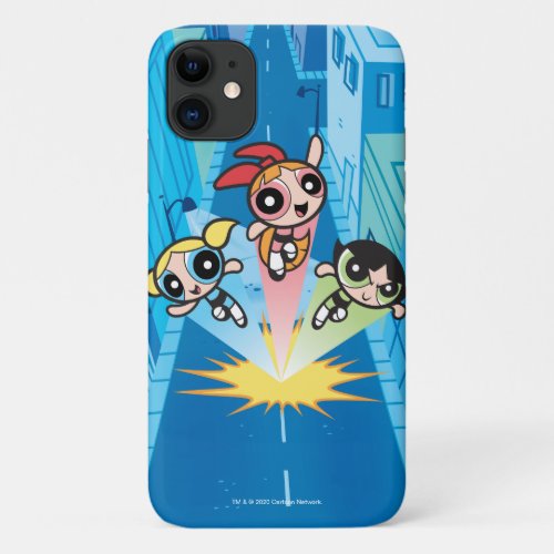Powerpuff Girls Launch Into The Air iPhone 11 Case