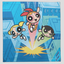 Powerpuff Girls Launch Into The Air Cloth Napkin