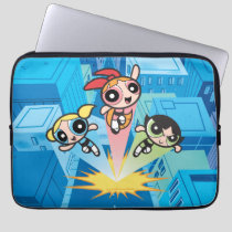 Powerpuff Girls Launch Into The Air Laptop Sleeve