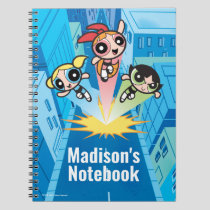 Powerpuff Girls Launch Into The Air Notebook