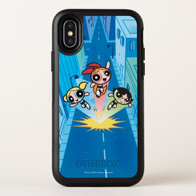 Powerpuff Girls Launch Into The Air Otterbox iPhone Case (Back)