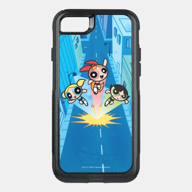 Powerpuff Girls Launch Into The Air Otterbox iPhone Case (Back)