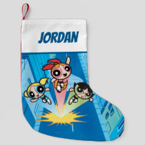 Powerpuff Girls Launch Into The Air Small Christmas Stocking