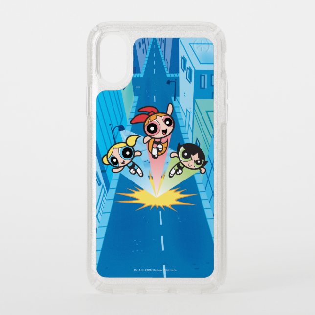 Powerpuff Girls Launch Into The Air Speck iPhone XS Case (Front)