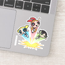 Powerpuff Girls Launch Into The Air Sticker