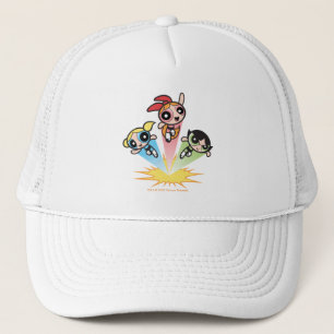 Powerpuff Girls Launch Into The Air Trucker Hat