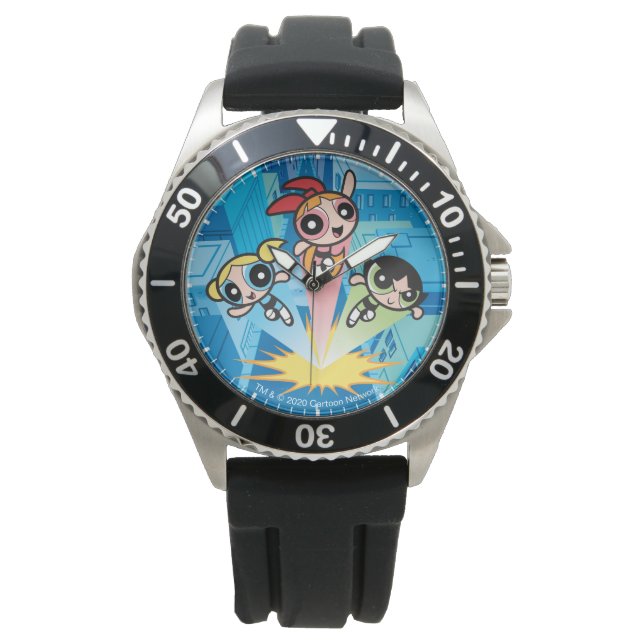 Powerpuff Girls Launch Into The Air Watch (Front)