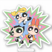 Powerpuff Girls Powfactor Sticker | Zazzle