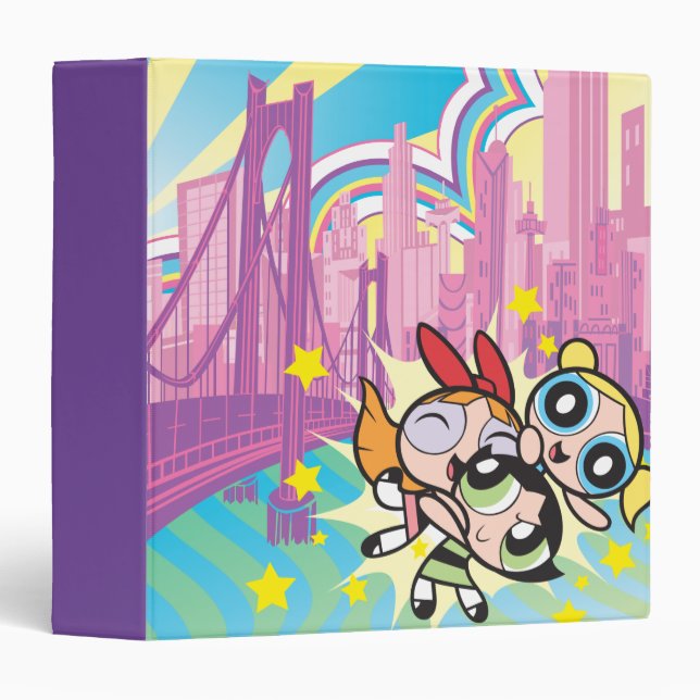Powerpuff Girls Rule 3 Ring Binder (Front/Spine)