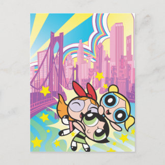 Powerpuff Girls Rule Invitation Postcard
