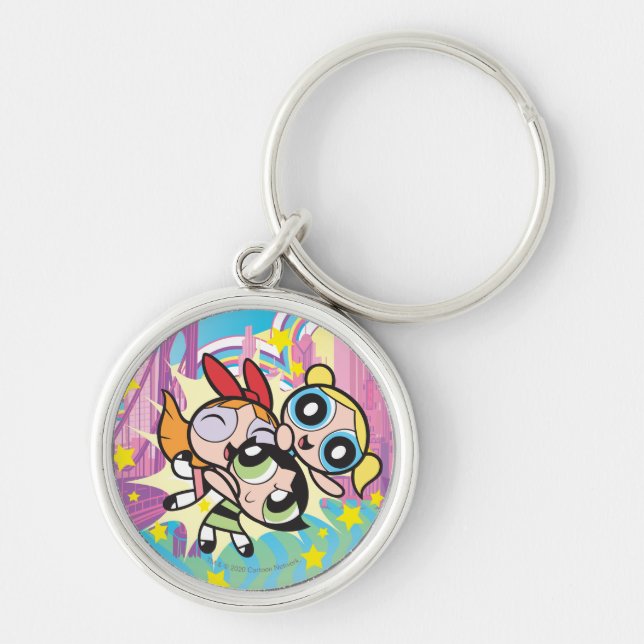 Powerpuff Girls Rule Keychain (Front)