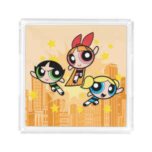 Powerpuff Girls Save The Day Acrylic Tray