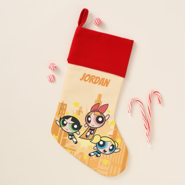 Powerpuff Girls Save The Day Christmas Stocking (Front)