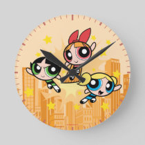 Powerpuff Girls Save The Day Round Clock