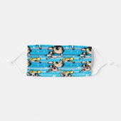 Powerpuff Girls Star Pattern Adult Cloth Face Mask (Front, Folded)