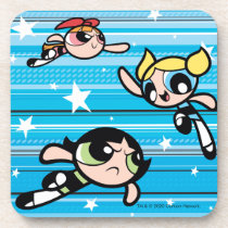 Powerpuff Girls Star Pattern Beverage Coaster