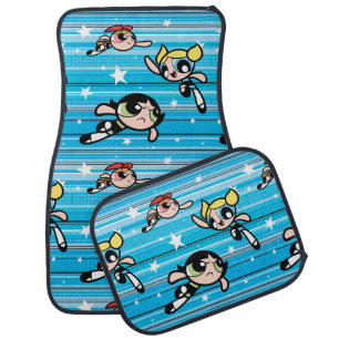 Powerpuff Girls Star Pattern Car Floor Mat