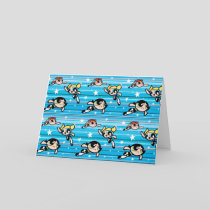Powerpuff Girls Star Pattern Card
