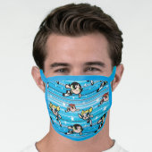 Powerpuff Girls Star Pattern Face Mask (Worn Him)