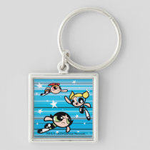 Powerpuff Girls Star Pattern Keychain