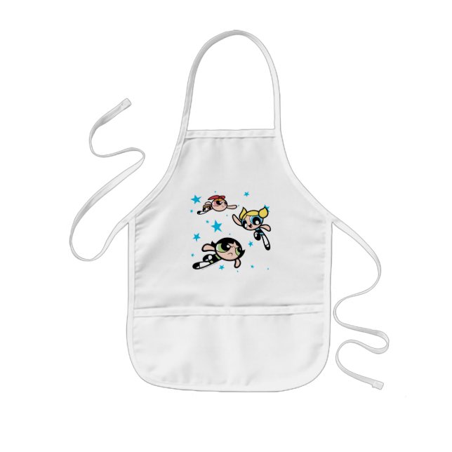 Powerpuff Girls Star Pattern Kids' Apron (Front)