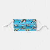 Powerpuff Girls Star Pattern Kids' Cloth Face Mask (Front, Folded)