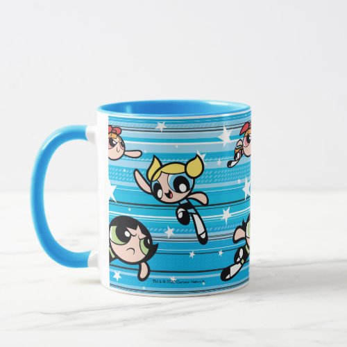 Powerpuff Girls Star Pattern Mug