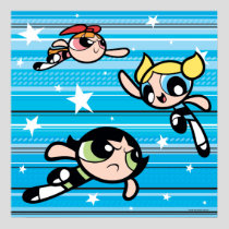 Powerpuff Girls Star Pattern Poster